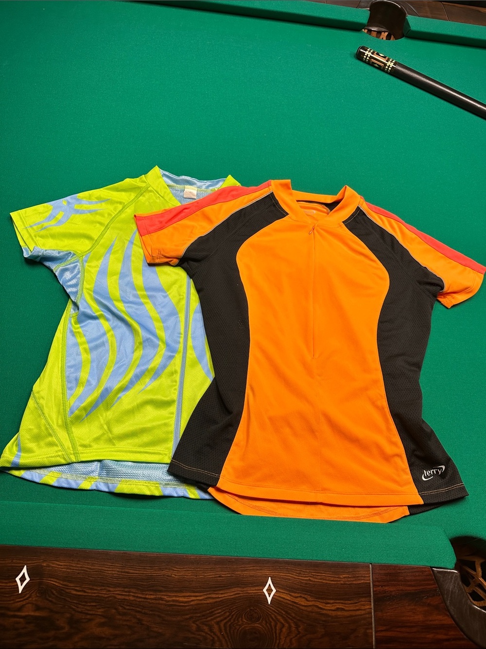Terry Short Sleeve Cycling Jersey - Bright Orange & Black